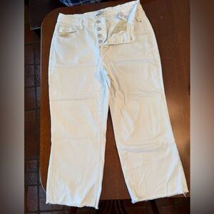 Judy Blue Women's Cropped Jeans - Cream